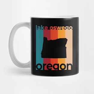 Lake Oswego Oregon Retro Mug